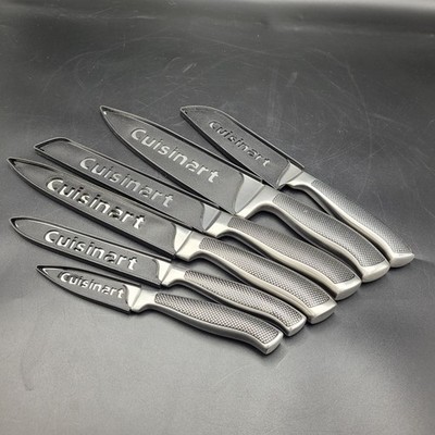 Cuisinart Graphix collection Stainless Steel Kitchen Cooks Knife Set of 6 NICE