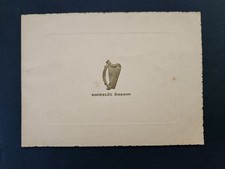 1934 vintage &Eacute;AMON de VALERA Ireland President CHRISTMAS CARD irish