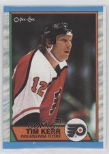 1989-90 O-Pee-Chee Box Bottoms Tim Kerr #G t3w