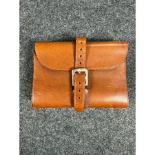 Brooks England Tool Roll Brown Leather Buckle...