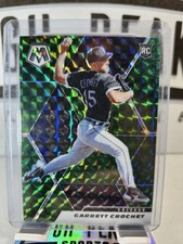 Garrett Crochet 2021 Mosaic #257 - 2 Card Lot - Green Prizm & Base Rookie RC
