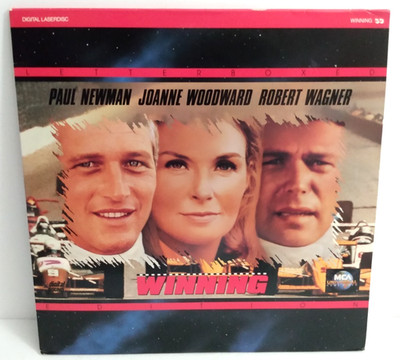 Winning Laserdisc Paul Newman, Joanne Woodward, Robert Wagner Indy 500 Letterbox