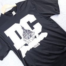 C2 Sport Mens DC Premier Basketball Graphic T-Shirt Black Size M Performance Tee