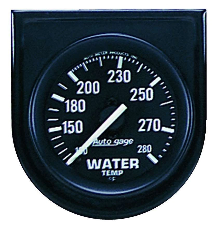 Autometer 2333 Autogage Water Temperature Gauge Panel 2-1 16 In Black Dial Face Foto 3 de 4