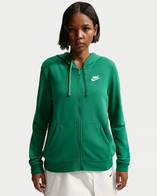    Nike Sportswear Club Fleece Full-Zip Hoodie Malachite White XS  