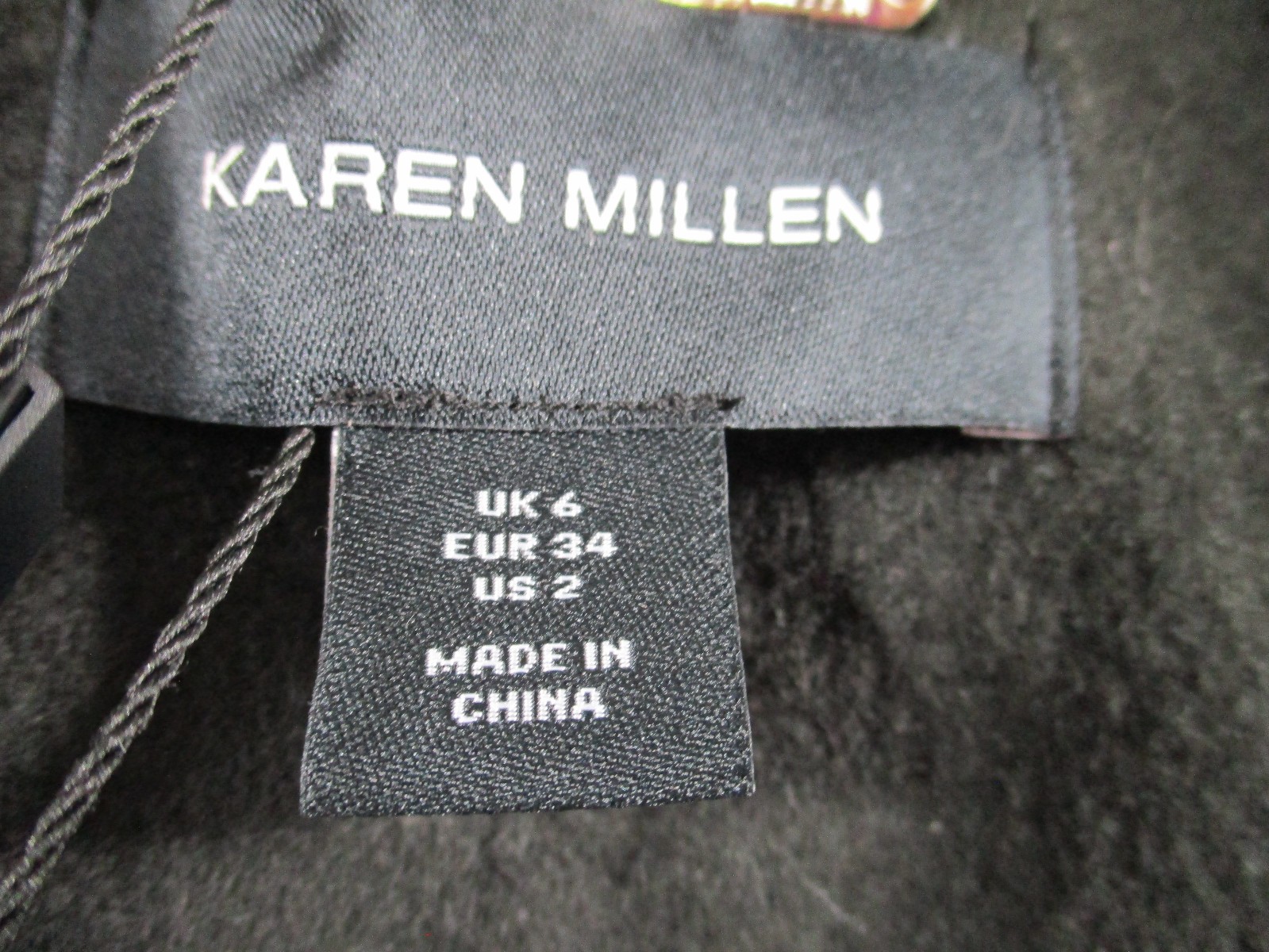 -NWT Karen Millen Tailored Wool Blend Double Breasted Short Pea Coat Charcoal 2 image 2
