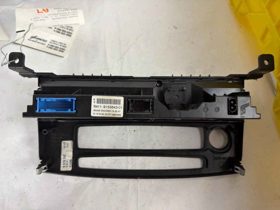 BMW 535i 2008-2010 aire acondicionado calefacción climatización panel interruptor 64119155643 OEM Foto 3 de 4