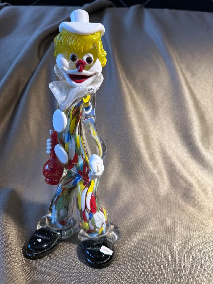Lustiger Murano Glas Clown, Dekoratives Design, Höhe ca. 24 cm - Bild 2 von 4