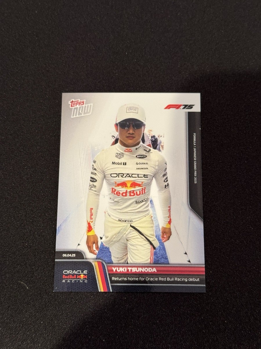 Yuki Tsunoda Red Bull Debut F1 2025 Formula 1 Topps NOW Card 29 In