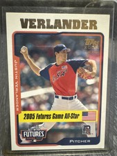 2005 Topps Updates & Highlights 1st Justin Verlander Tigers #UH220 Rookie
