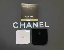 Chanel Mirror Duo Compact Double Facette White Bridesmaid Gift