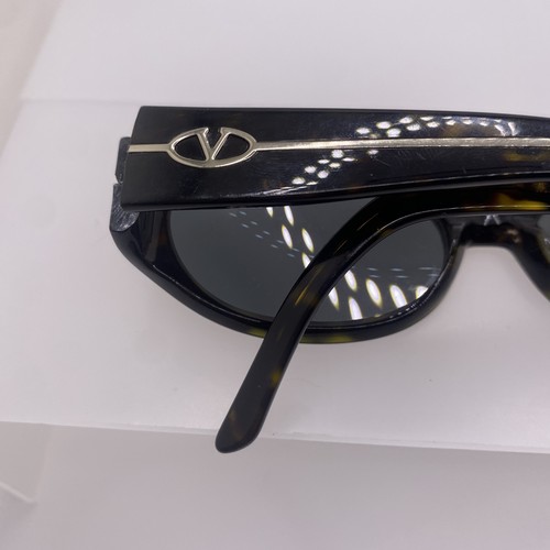 Valentino Sunglasses Women FRAME ONLY Oval 130 Black Brown Tortoise 019 - Picture 15 of 16