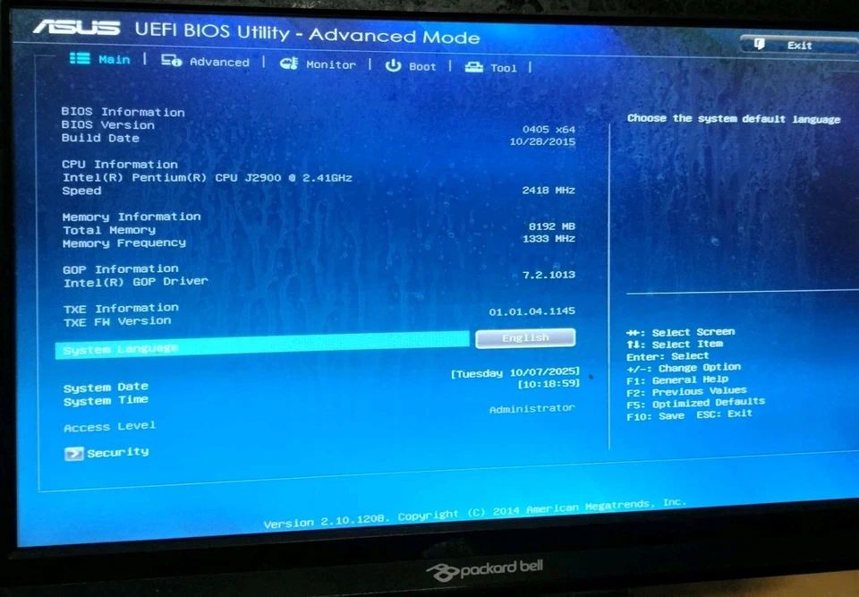 ASUS PC Intel Pentium J2900 - 8GB DDR3 - SDD 128Gb - Computer PC  Windows 10 ✅ - Imagen 3 de 4