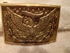 CIVIL WAR OFFICERS UNION EAGLE & WREATH BRASS SWORD BELT PLATE-BUCKLE