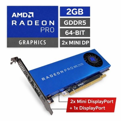   AMD Radeon PRO WX 2100 2GB GDDR5 DP GPU | 2x Mini DP 1 DP #3