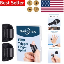 Adjustable Finger Immobilizer Brace 2Pcs Trigger Finger Pain Arthritis Recovery