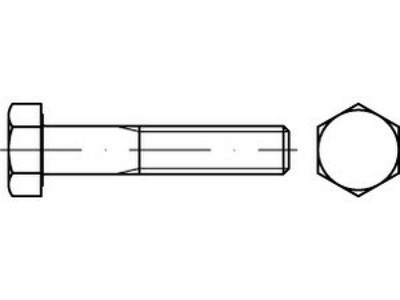5 x Sechskantschrauben mit Schaft ISO 4014 A 4 M 27 x 280 A 4 VES, CAB FASTENING