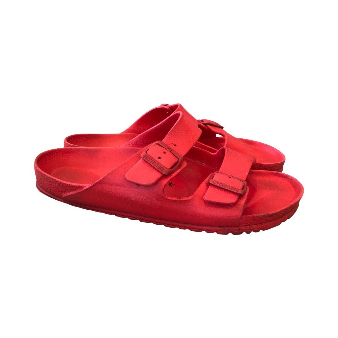 Birkenstock Red Slides Sandals Women display picture 1