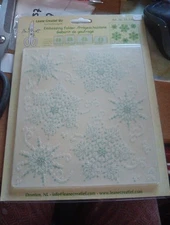 SALE EMBOSSING FOLDER FOR SCRAPBOOKING NEW  CHRISTMAS SNOWFLAKES 16X14.4 CM