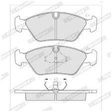 Satz Bremsbeläge Bremsklötze vorne für BMW 3-er E30 5-er E28 6-er E24 | 24153