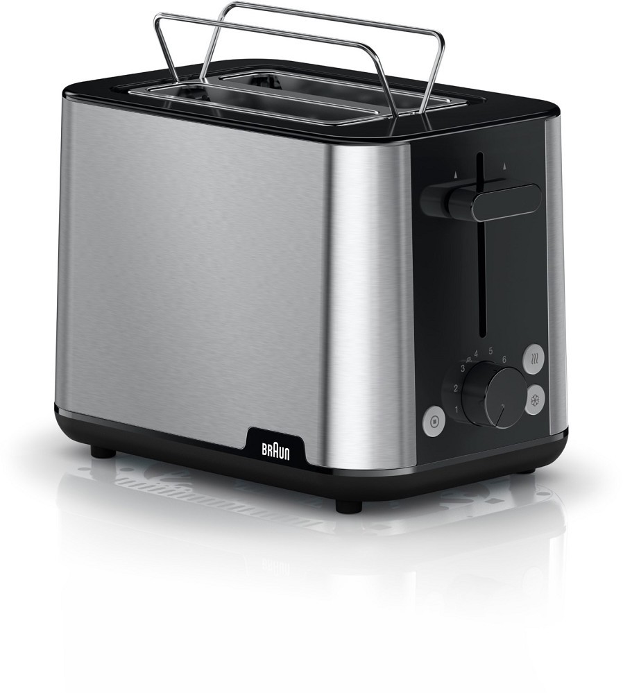 Braun Braun/Schwarz Purshine Ht1510bk Toaster, 2-Schlitz-Toaster, 8 Bräunungsstufen, Überhitzungs- Und Auftaufunktionen, Krümelschublade, 900 W, - Bild 2