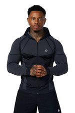 YOUNGLA APEX COMPRESSION ZIP-UP - BLACK, MEDIUM SOLD OUT