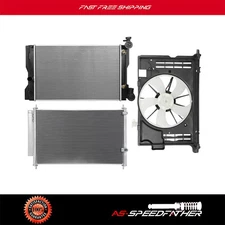 Cooling Fan & Radiator A/C Condenser Assembly For 2014-2015 Toyota Corolla 1.8L