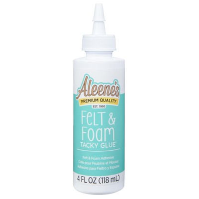 Aleene's Felt and Foam Glue, Strong Bond Tacky Glue, Felt and Fabric, 4 lf oz