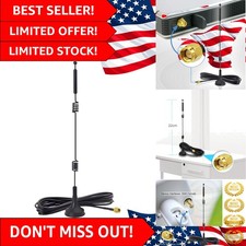 Versatile 9dBi Dual Band WiFi Antenna with Magnetic Base for Cameras and Drones