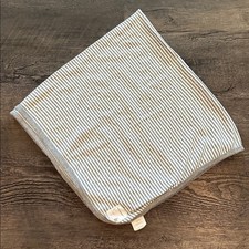 Burt's Bees Baby Gray/White Striped Unisex Organic Cotton Receiving Blanket