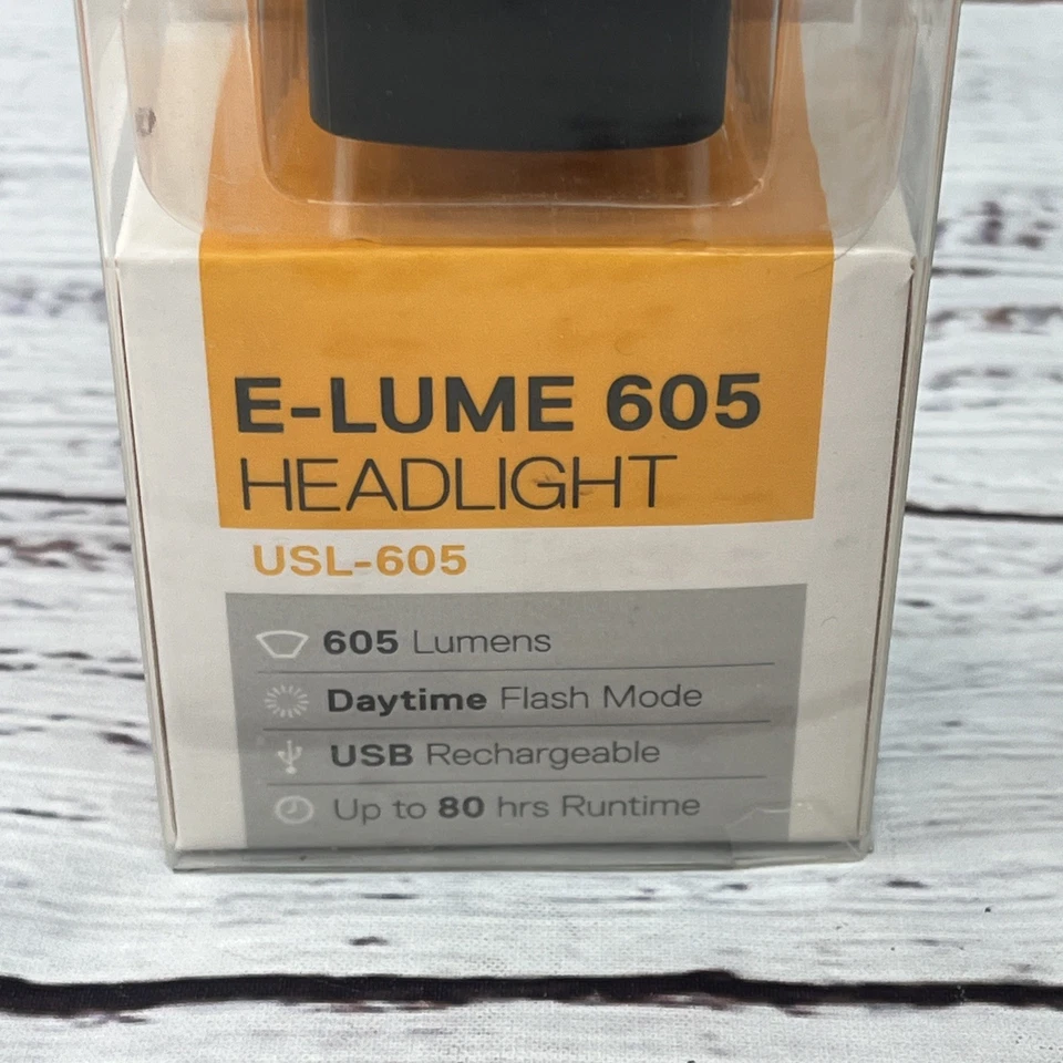 Serfas E-Lume 605 Lumens Headlight Bicycle USL-605 NEW 80hrs Runtime Light - Image 3 of 4