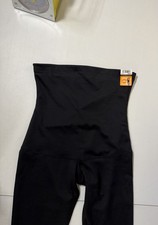 NEW Maidenform FLEXEES Tummy  THIGH SLIMMER LARGE Black Firm