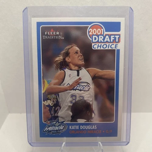 Katie Douglas  2001 WNBA Fleer Tradition Draft Choice RC Orlando Miracle/Fever