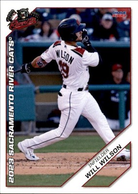 2023 Sacramento River Cats Choice #32 Will Wilson Kings Mountain North Carolina