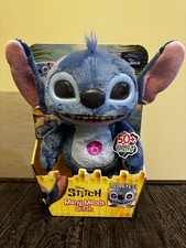 Disney Stitch Many Moods 34.3cm Interactive Plush Toy,50 Sound Effects LCD Eyes