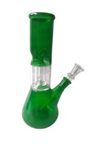 Green 8" Inch/20cm Ice Catcher Percolator Hookah Water Pipe Bong Glass BRAND NEW