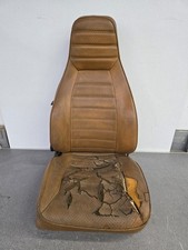 Used Original Recaro Porsche 911 Sc Tan Brown Vinyl Passengers Bucket Seat 26