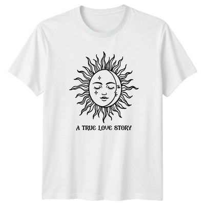 A True Love Story T-Shirt Celestial Romance Valentinstag Geschenk für Sie und Ihn