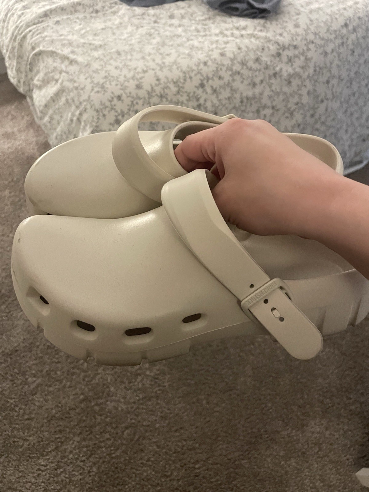 Birkenstocks Birki Flow EVA, Eggshell Color