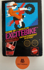 Excitebike Nintendo Nes Game PAL A GBR Mattel 3 Screw Version Boxed W/ Manual