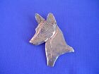 Pewter Basenji Head study necklace #40J African Dog Jewelry by Cindy A. Conter