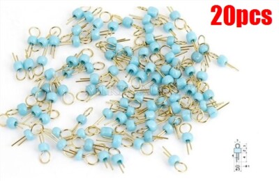 20Pcs Blue Gold Tone Soldering Pcb Board Breadboard Test Point Pin Ic New zl