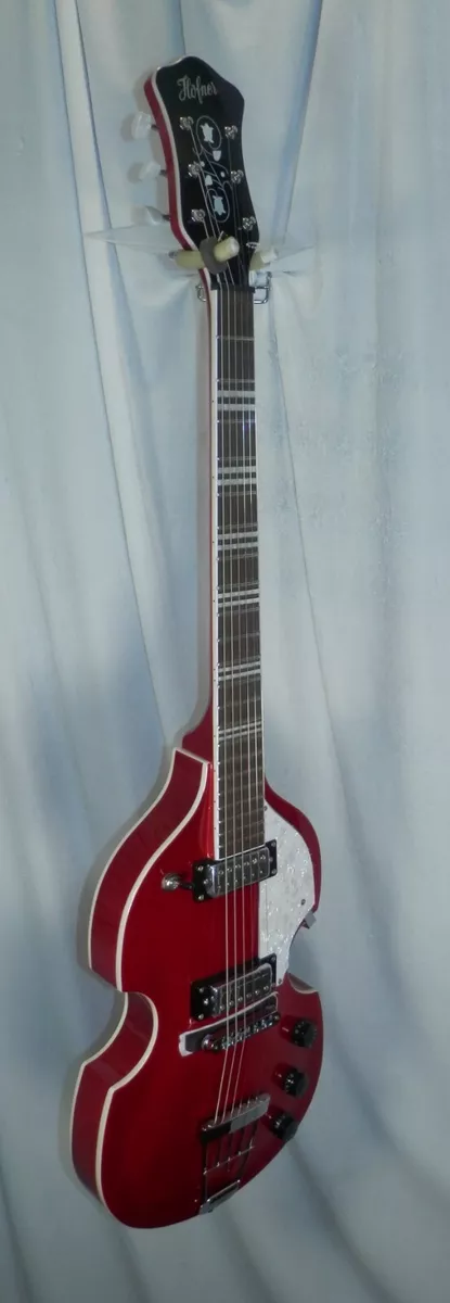 Hofner HI 459 PE R Violin Guitar Red Open Box Upgraded Electronics
