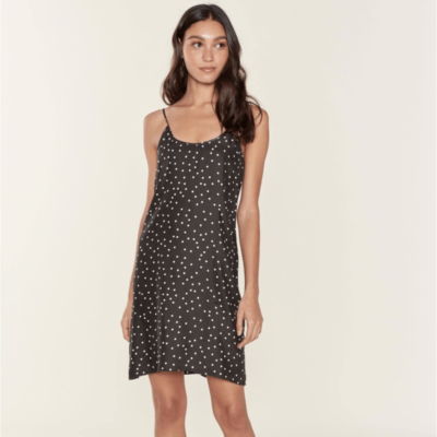 Dresses Polka Dot Dress Lara Dress Brandy Melville ATM Slip Dress 100% Silk  Black White Polka