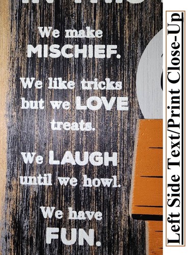 Hallmark Peanuts Halloween Fall In This House We Wood 8.25" X 7.5" Wall Hang Art - Picture 5 of 13