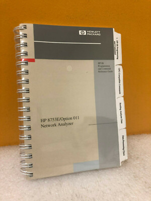 HP 08753-90366 8753E/Option 011 Network Analyzer Reference Guide 