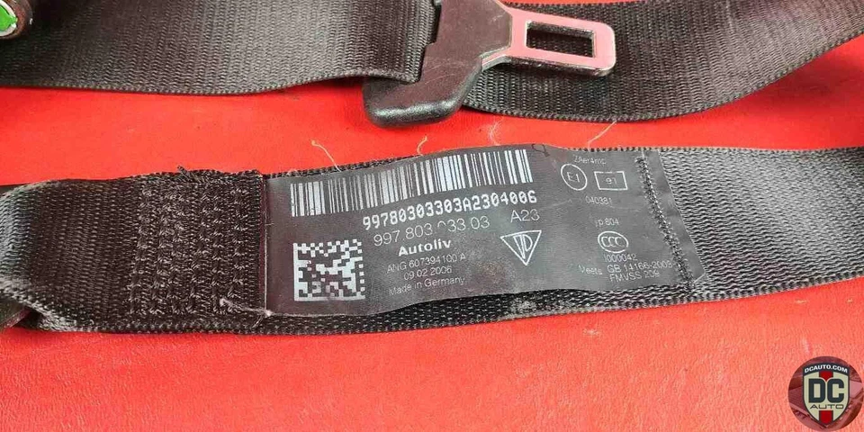 Cinturón de seguridad izquierdo/conductor Porsche 911 997 Turbo Cabrio 2010-2013 99780303306A23 Foto 2 de 2