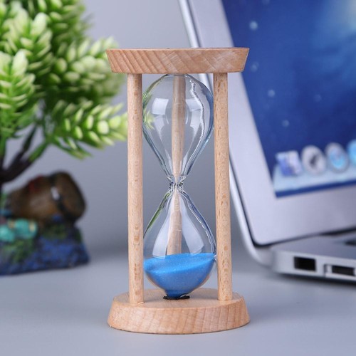 Hölzerne Sand Uhr 3 Minuten Sanduhr Sanduhr Zahnbürste Timer Kinder Geschenk - Bild 1 von 7