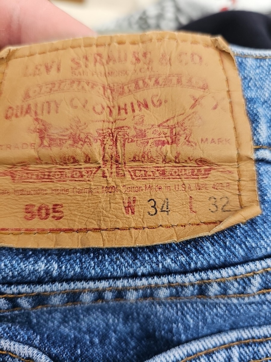 90s リーバイス505 USA製 32×34 楽天市場】90s USA製 リーバイス 505 ブラック デニム パンツ