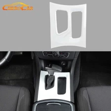 White Center Console Gear Shift Panel Trim Cover Overlay For Dodge Charger 15+